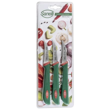 Sanelli Vegetable Blister Set 3pcs. Rigid Veg Knives