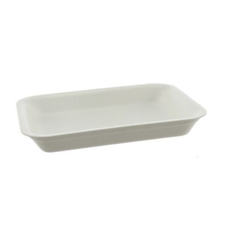 D-3 Food Grade White Poly Trays 9" X 5" (500) 