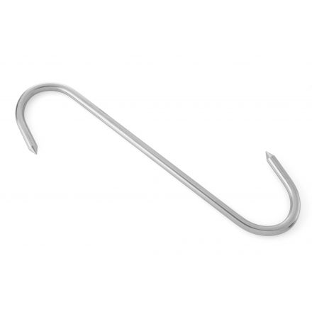 1 X Meat Hook Stainless Steel 12" X3/8ths Thick 