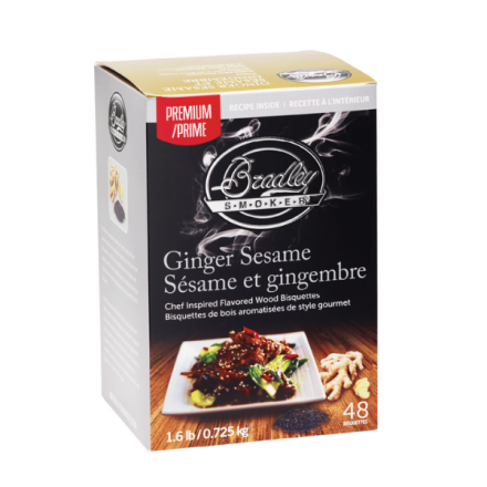 Premium Ginger Sesame Flavour Wood Bisquettes (48 Pack)
