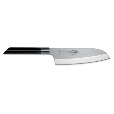 Sanelli Santoku Knife CM.16 (Black Handle)