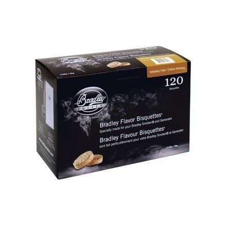 Whiskey Oak Flavour Wood Bisquettes (120 pack)