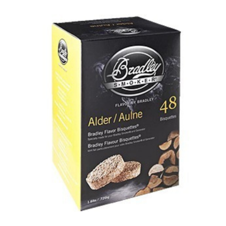 Bradley Alder Flavour Wood Bisquettes (48 pack)