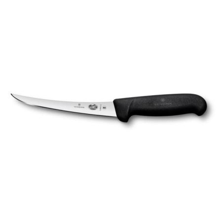 Victorinox Fibrox Curved Boning Knife, Black, 12cm