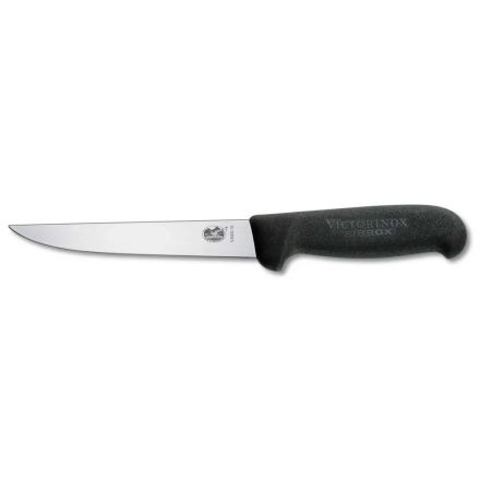 Victorinox Fibrox Straight Boning Knife, Black, 12cm