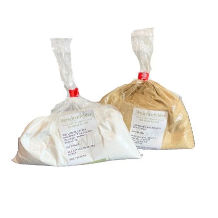 German 'Thuringer' Bratwurst Sausage Seasoning and Bulifrisch Bratwurst Binder Pack (200g of each)