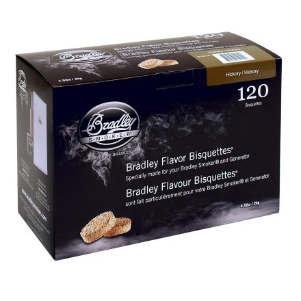 Bradley Hickory Flavour Wood Bisquettes (120 pack)