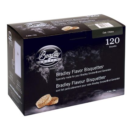 Bradley Oak Flavour Wood Bisquettes (120 pack) 