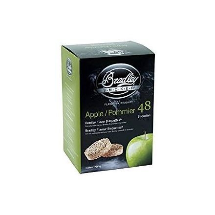 Bradley Apple Flavour Wood Bisquettes (48 pack)