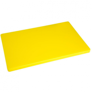 Hygiplas Extra Thick High Density Yellow Chopping Board for Cooked Meat 45x30cm 